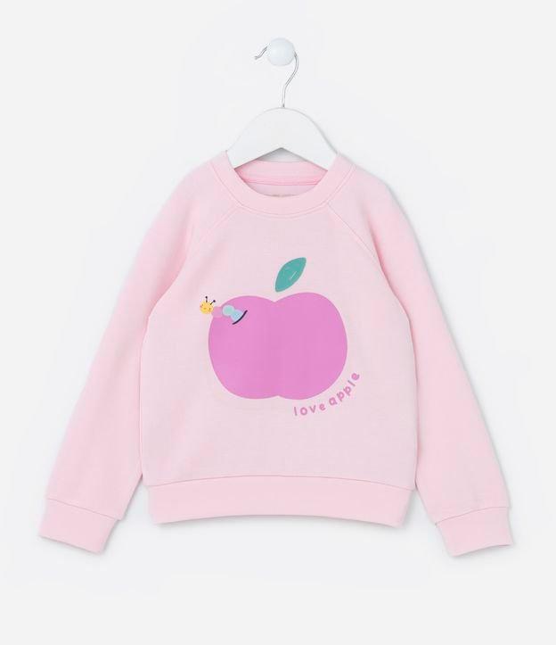 Blusão Infantil em Modal com Estampa Love Apple - Tam 1 a 5 Anos - 1