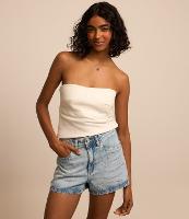 Short Slim em Jeans com Ondinhas de Brilhos - 2