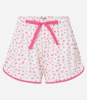 Short De Pijama em Viscose com Estampa de Coração - 1