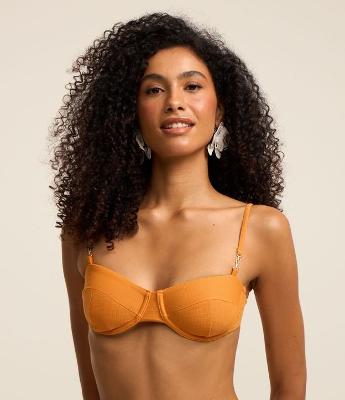 Biquíni Top Meia Taça Texturizado