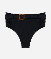 Biquini Calcinha Hot Pants em Microfibra com Detalhe de Aviamento de Bambu Lateral - 1