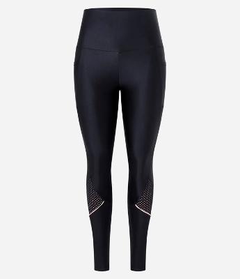 Calça Legging Esportiva em Microfibra com Bolsos