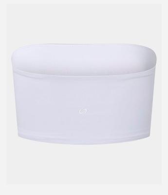 Top Faixa Sem Bojo Em Microfibra  E Textura Canelada