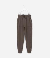 Calça Jogger Infantil em Modal com Recortes - Tam 5 a 14 Anos - 1