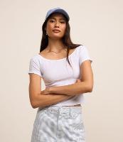 Blusa Curta com Decote Ombro a Ombro e Textura - 2
