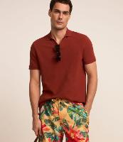 Camisa Polo Comfort em Algodão com Textura Canelada - 1