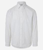 Camisa Regular em Voil com Textura e Listras - 1