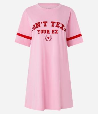Camisola Em Meia Malha Com Estampa Lettering Don't Text Your Ex