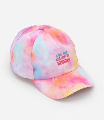 Boné Infantil Aba Curva com Estampa Tie Dye - Tam Único