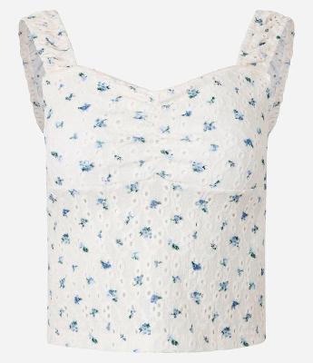 Blusa em Laise Estampado com detalhe no busto