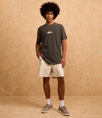 Camiseta Comfort em Algodão Estonado com Estampa Lettering