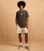 Camiseta Comfort em Algodão Estonado com Estampa Lettering - 1