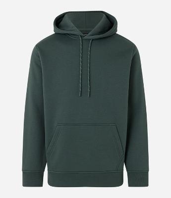 Blusão Fechado Comfort em Moletom com Capuz