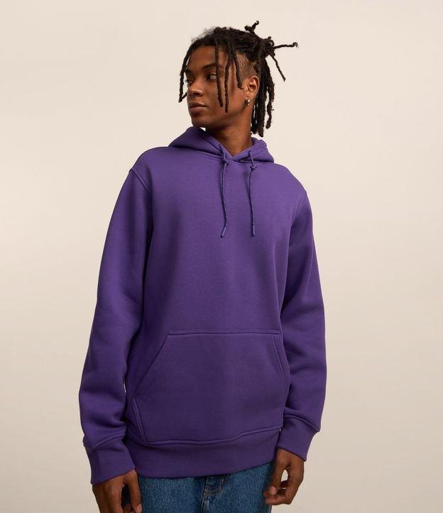 Blusão Fechado Comfort em Moletom com Capuz - 2