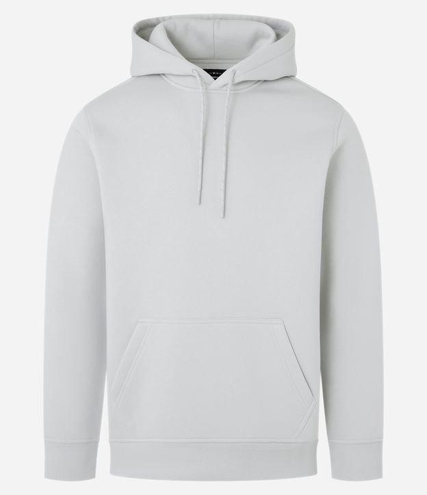 Blusão Fechado Comfort em Moletom com Capuz - 1