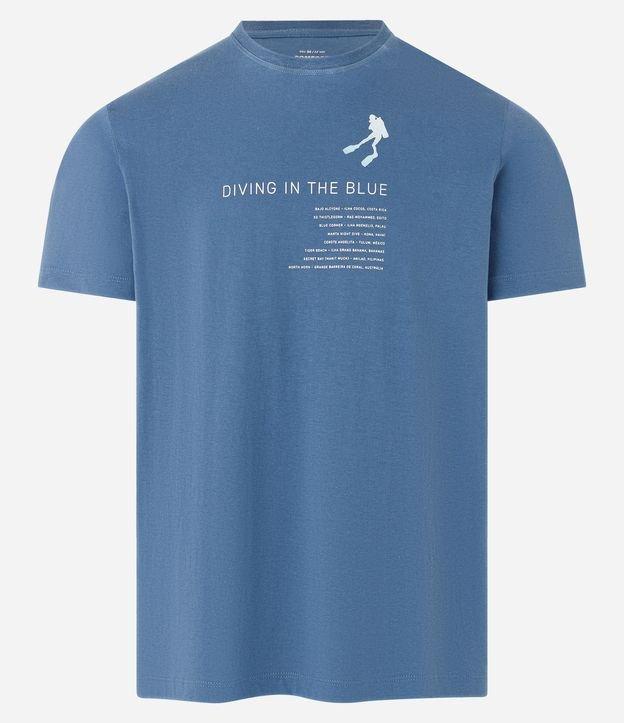 Camiseta Comfort em Algodão com Estampa Lettering - 1