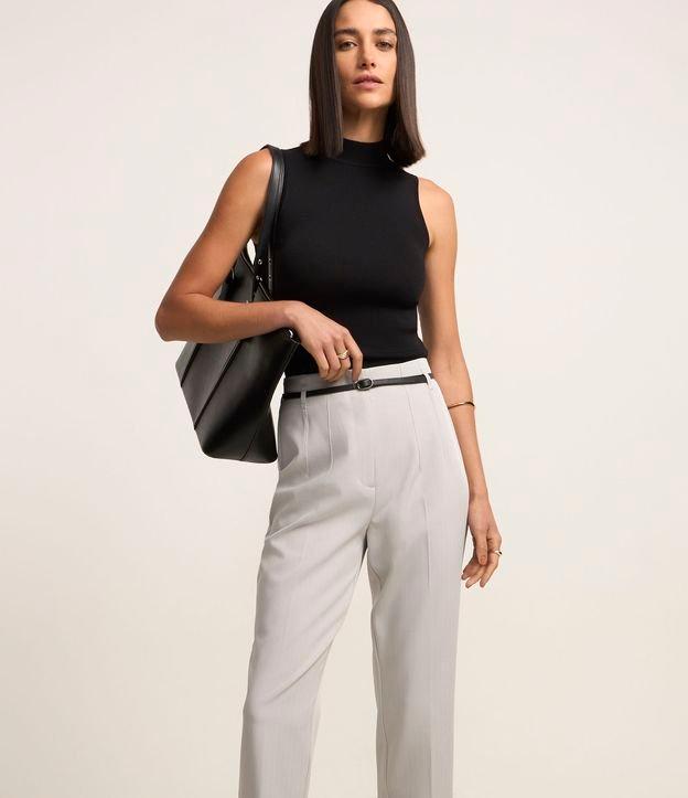 Calça Cenoura Alfaiatada com Cinto Fivela - 2