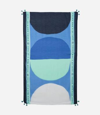 Canga de Praia em Chiffon com Estampa ee Olho Grego