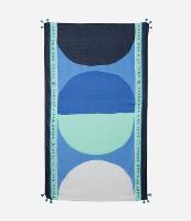 Canga de Praia em Chiffon com Estampa ee Olho Grego - 1