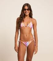 Biquíni Calcinha Em Microfibra Com Estampa Quadriculada - 2