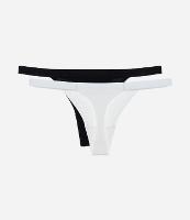 Kit 02 Calcinhas String Fio em Algodão - 1