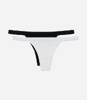 Kit 02 Calcinhas String Fio em Algodão - 2