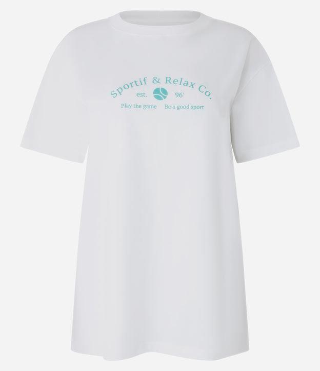 Camiseta Oversized  Esportiva mm Algodão Com Estampa Sportif & Relax Co - 1