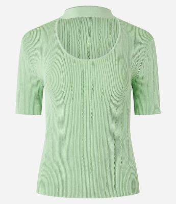 Blusa Manga Curta em Tricot