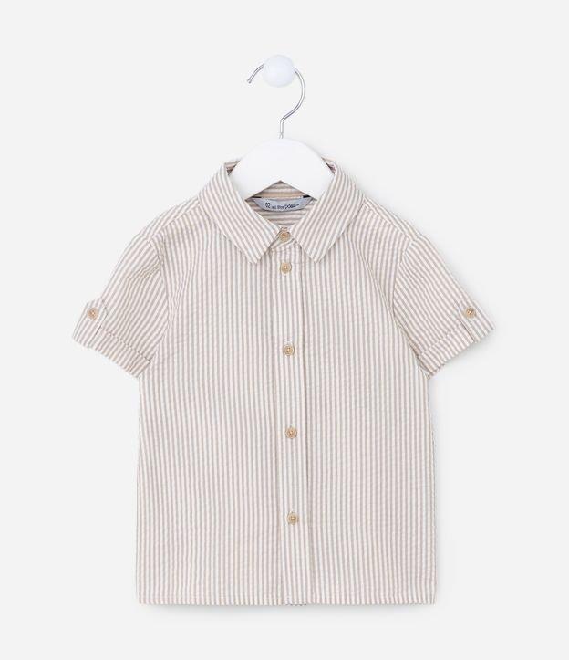 Camisa Infantil com Estampa Listrada - Tam 1 a 4 Anos - 1