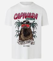Camiseta Regular em Algodão Com Estampa de Capivara Brasilis - 1