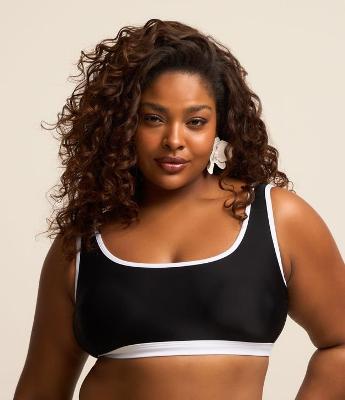 Biquíni Top com Viés Contrastante Curve & Plus Size