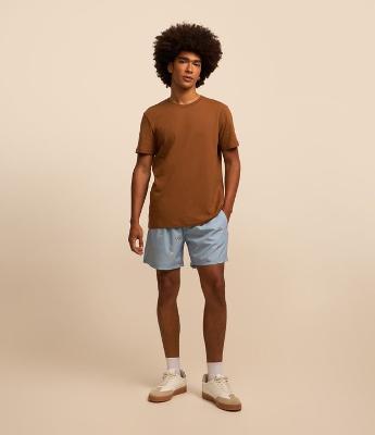 Bermuda em Microfibra com Estampa Praiana