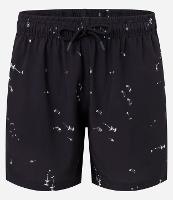 Bermuda com Cós Elástico e Estampa de Esqueleto de Tubarão - 1