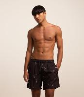 Bermuda com Cós Elástico e Estampa de Esqueleto de Tubarão - 3