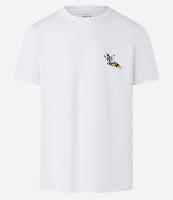 Camiseta Regular em Algodão com Estampa de Esqueleto Surfista - 1