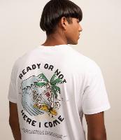 Camiseta Regular em Algodão com Estampa de Esqueleto Surfista - 2