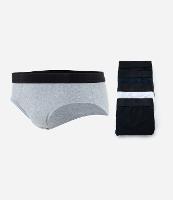 Kit 05 Cuecas Slip em Algodão com Cós Elástico - 1
