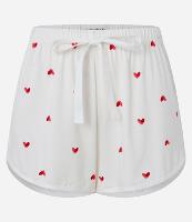 Short De Pijama em Viscose Com Estampa de Coração - 2