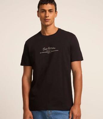 Camiseta em Algodão com Estampa Trio Elétrico