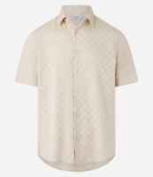 Camisa Comfort em Viscose com Textura Jacquard Quadriculada - 1