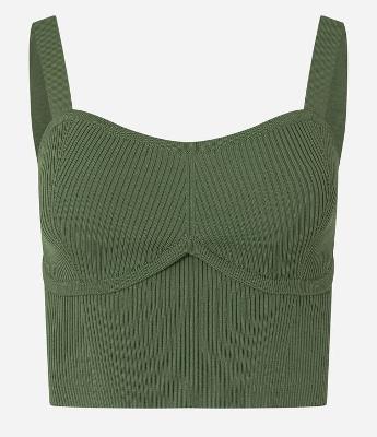 Blusa em Tricô com Decote Coração e Textura Canelada