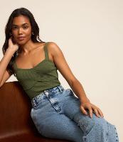 Blusa em Tricô com Decote Coração e Textura Canelada - 2