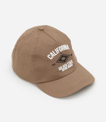 Boné Infantil Aba Curva com Estampa California - Tam U