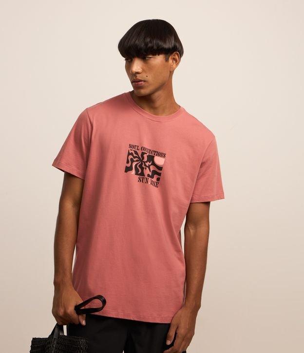 Camiseta Comfort em Algodão com Estampa Abstrata - 2