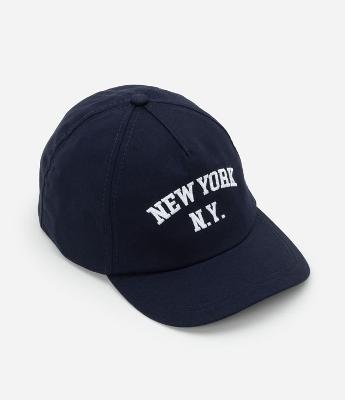 Boné Infantil Aba Reta com Bordado New York - Tam U