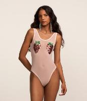 Body Tule com Bordado de Morango - 2