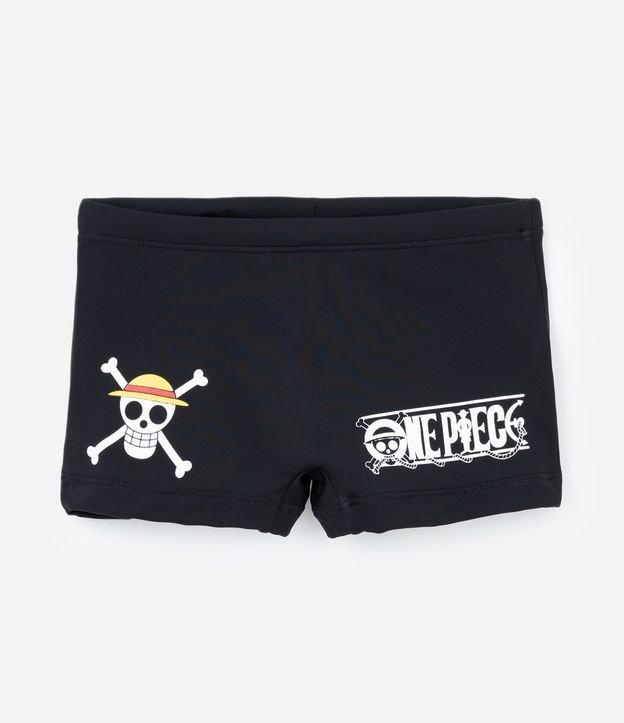 Sunga Boxer Infantil com Estampa One Piece - Tam 5 a 14 Anos - 1