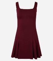 Vestido Curto em Bengaline com Pregas Laterais - 1