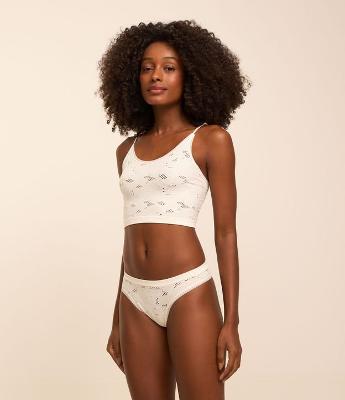 Kit 2x1 Calcinha Biquíni Fio em Poliamida com Textura