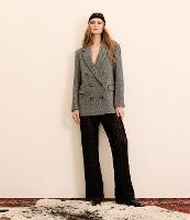 Calça Reta em Renda com Transparência - 3